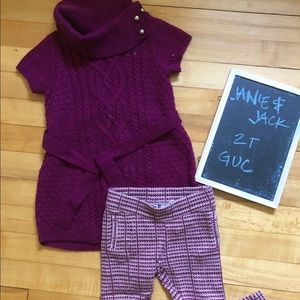 Janie & Jack sweater dress set